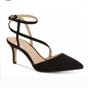 INC Lenii pointed toe leather pumps